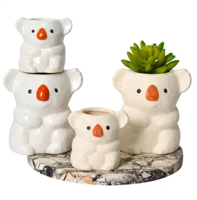  Wholesale Stylish Koala Ceramic Decorations for Home Ornamental Pots