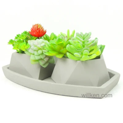 Decorative Cement Succulent Pots Mini Size