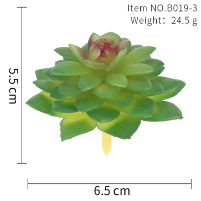 China Wholesale Small Size Artificial Plants Potted Succulents for Desk Decoration
