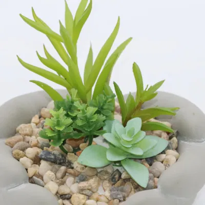 Evergreen Plastic Artificial Plant Potted Plant Succulents Indoor Home Decor