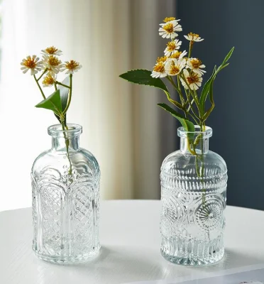  Table Decoration Clear Thin Flower Vase Home Decor Glass Vase for Home Wedding Decor
