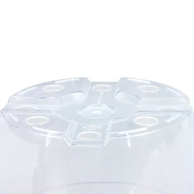 4/6/8/10 Transparent Round Plastic Grow Box Mini Seedling Pot Garden Thick Plant Nursery Flower Seedling Pots for Home