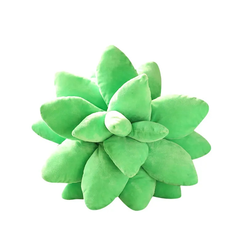 Simulated Green Succulent Plants Plush Toy Stuffed Toy Stuffed Plush Seat Cushion Pillow