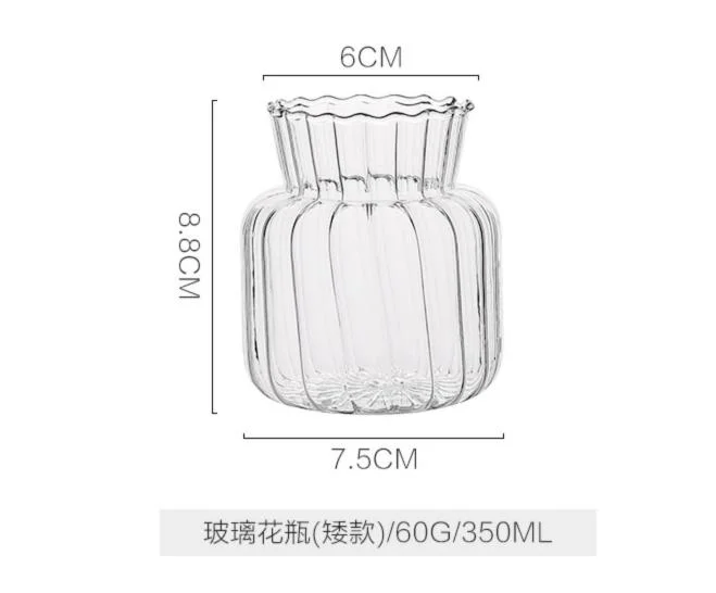 Glass Vase Bulk Cylinder Flower Home Decor Glass Flower Pot Decoration Long Clear Wholesale Wedding Plant Glass Vase for Flowers