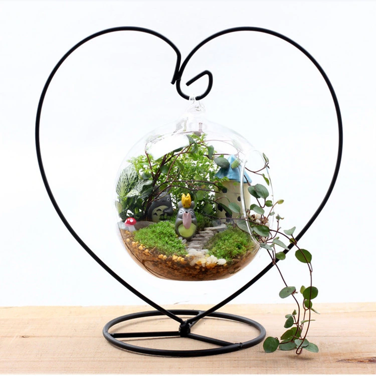 Hanging Glass Flower Pot, /Plant Terrarium Bauble/Air Plant Pot Container/ for Succulents Cactus Moss Miniature Garden Decor