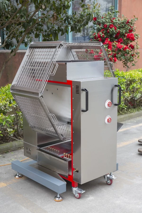 Premium Gas Charcoal Chicken BBQ Rotisserie