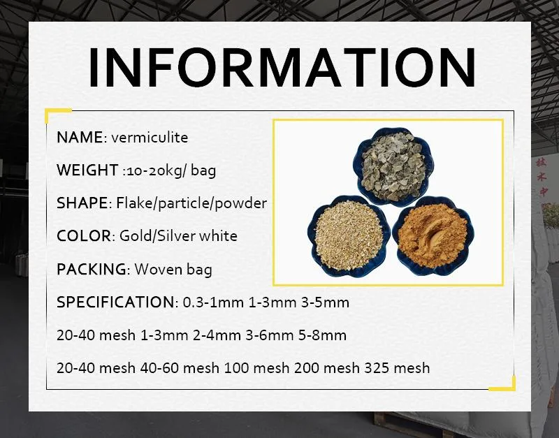 Non-Toxic White Vermiculite High Quality Special for Brake Pads