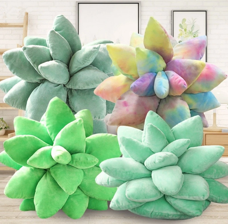 Creative Design Soft Cute 3D Simulation Plant Toy Chic Succulent Plush Pillow