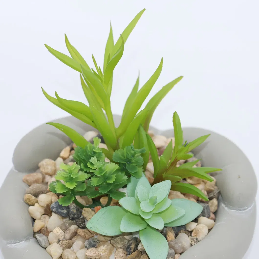 Evergreen Plastic Artificial Plant Potted Plant Succulents Indoor Home Decor