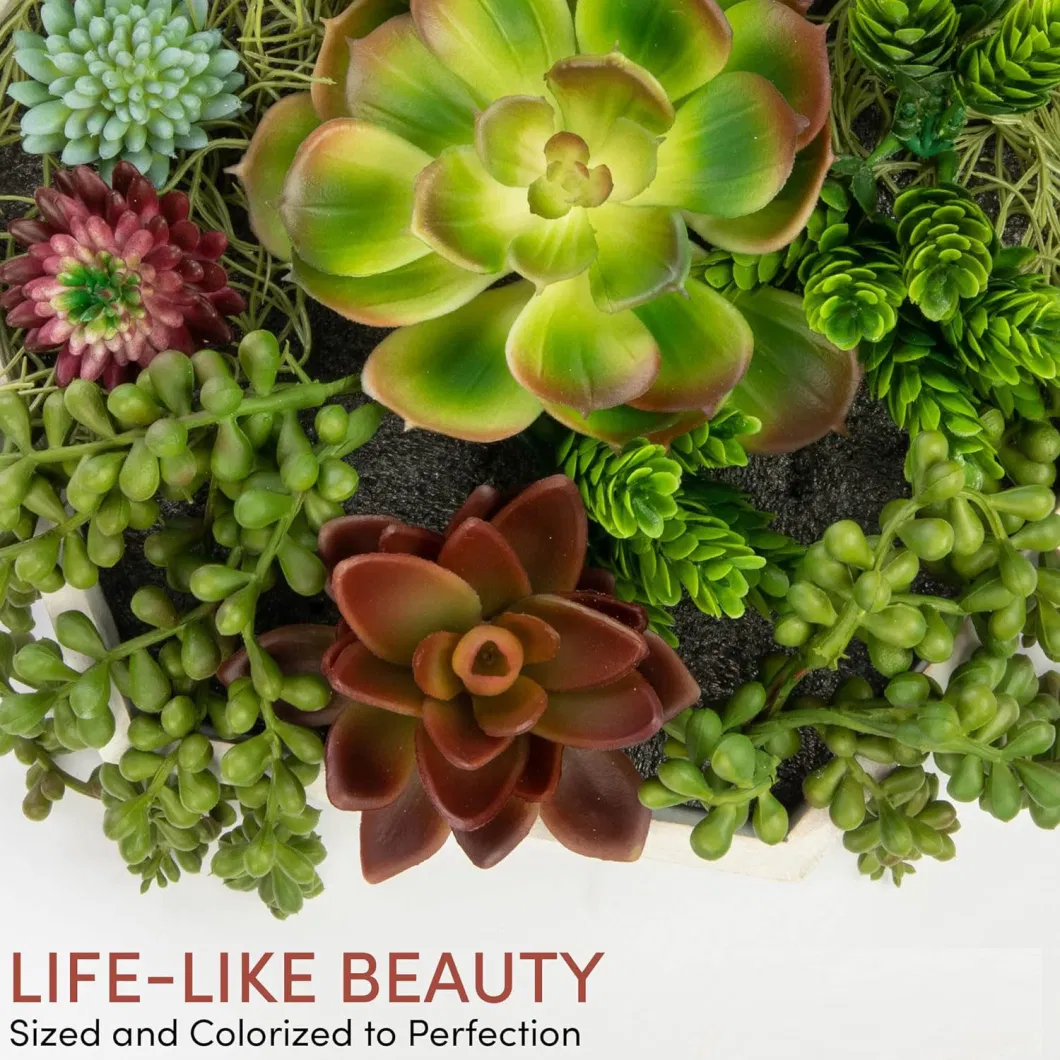 Bathroom Shelves Decor Art Succulent Wall Artificial Plant