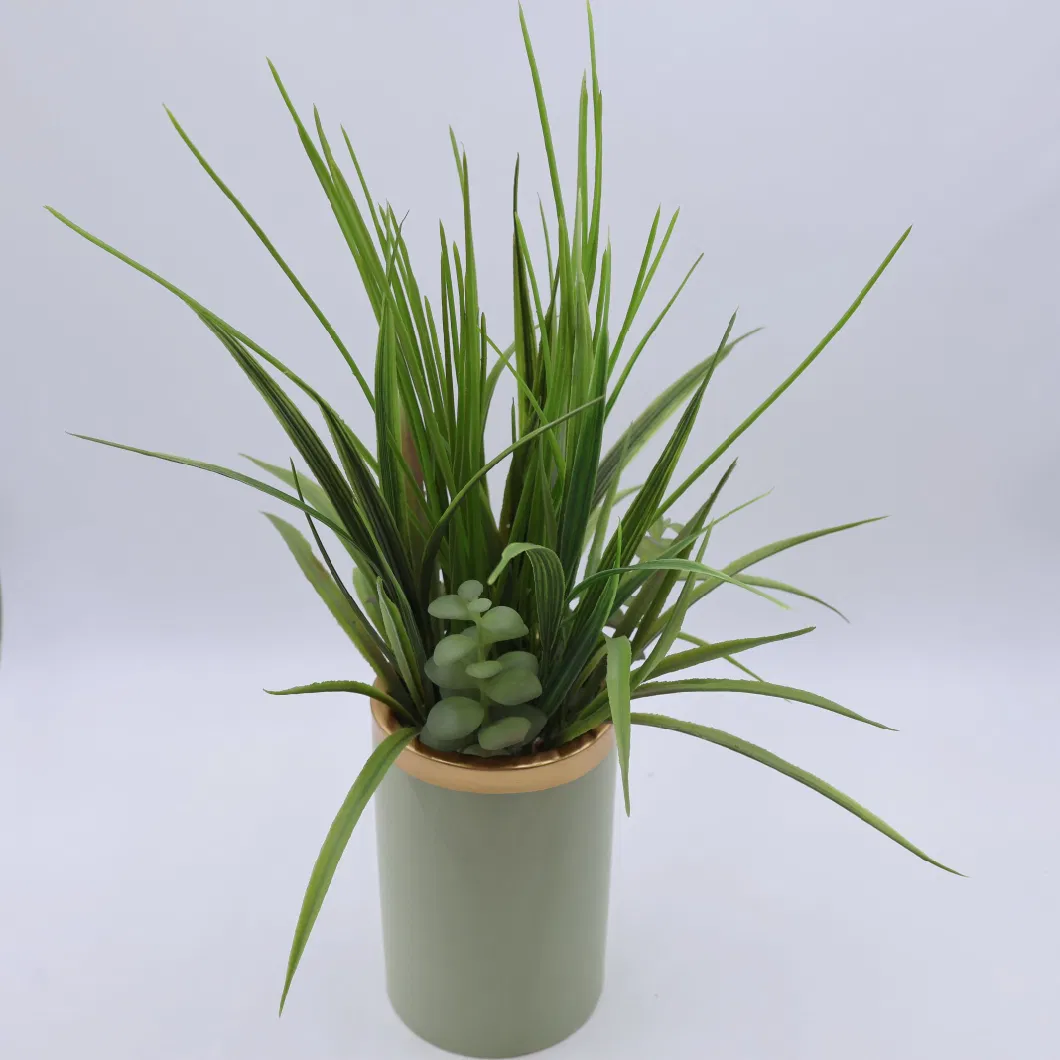 Realistic Artificial Soft Small Potted Succulents Artificial Plant with Special Pot