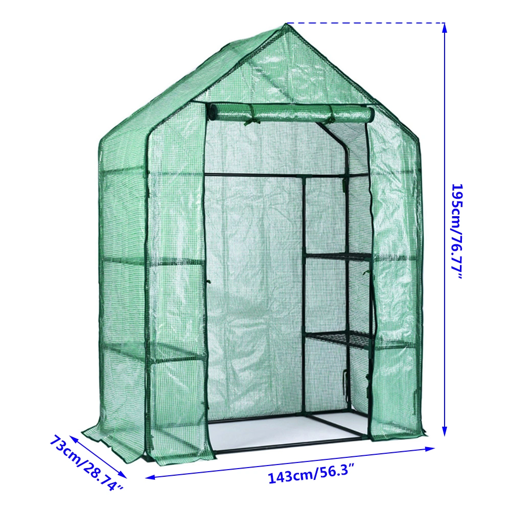 Garden Greenhouse Walk-in Plant Potted Succulent Roll-up Sunroom Waterproof Keep Warm Flower Seedling Shed