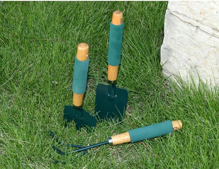 Six-Piece Wooden Handles Flower Planting Potted Pruning Garden Tool Set