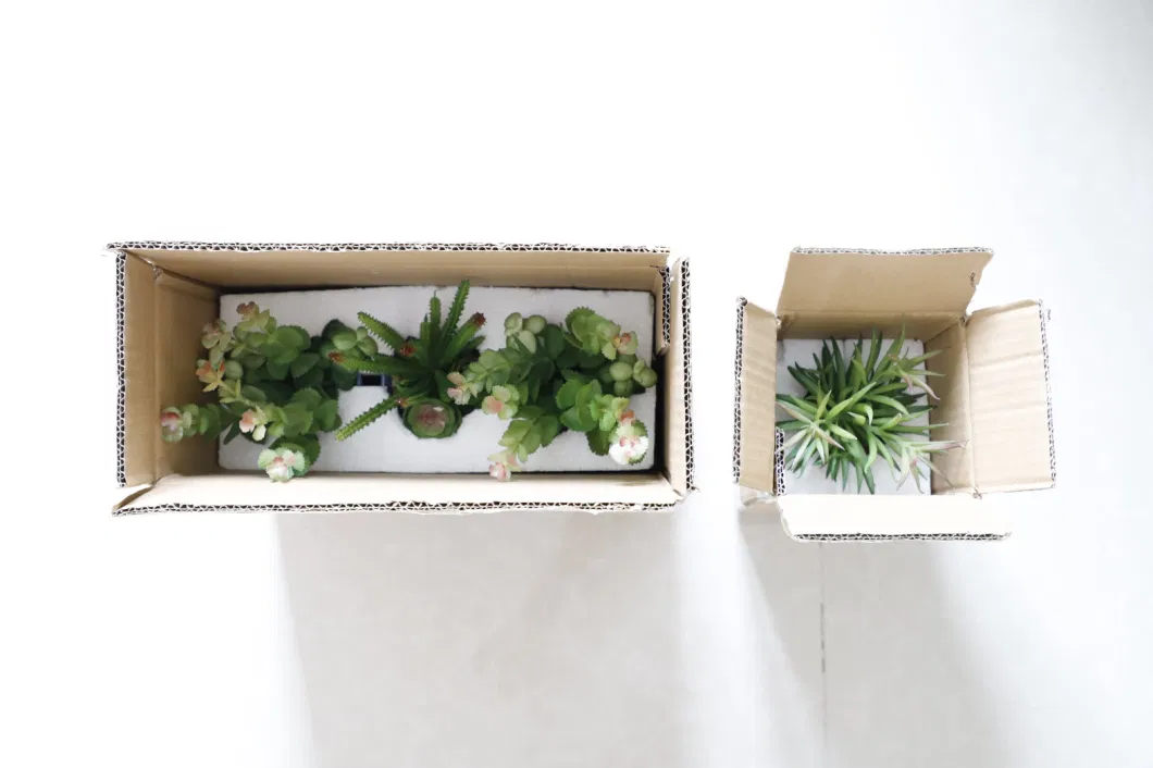 Popular Green Home Decoration Mini Artificial Plastic Succulent Bonsai Wholesale