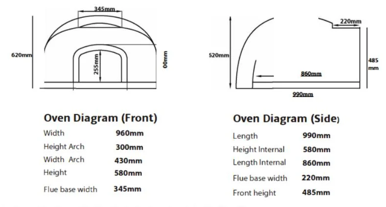 Outdoor Pizza Oven Wood Fired Pizza Oven Dome Pizza Oven