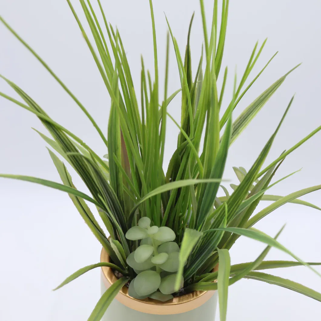 Realistic Artificial Soft Small Potted Succulents Artificial Plant with Special Pot