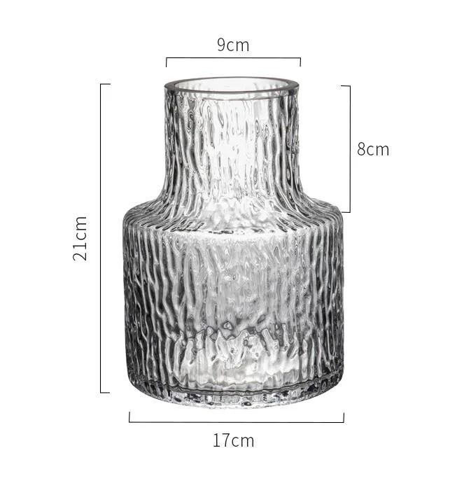Wholesale Clear Glass Nordic Simple Glass Vase Creative Decoration Furniture Flower Hydroponic Creative Decoration