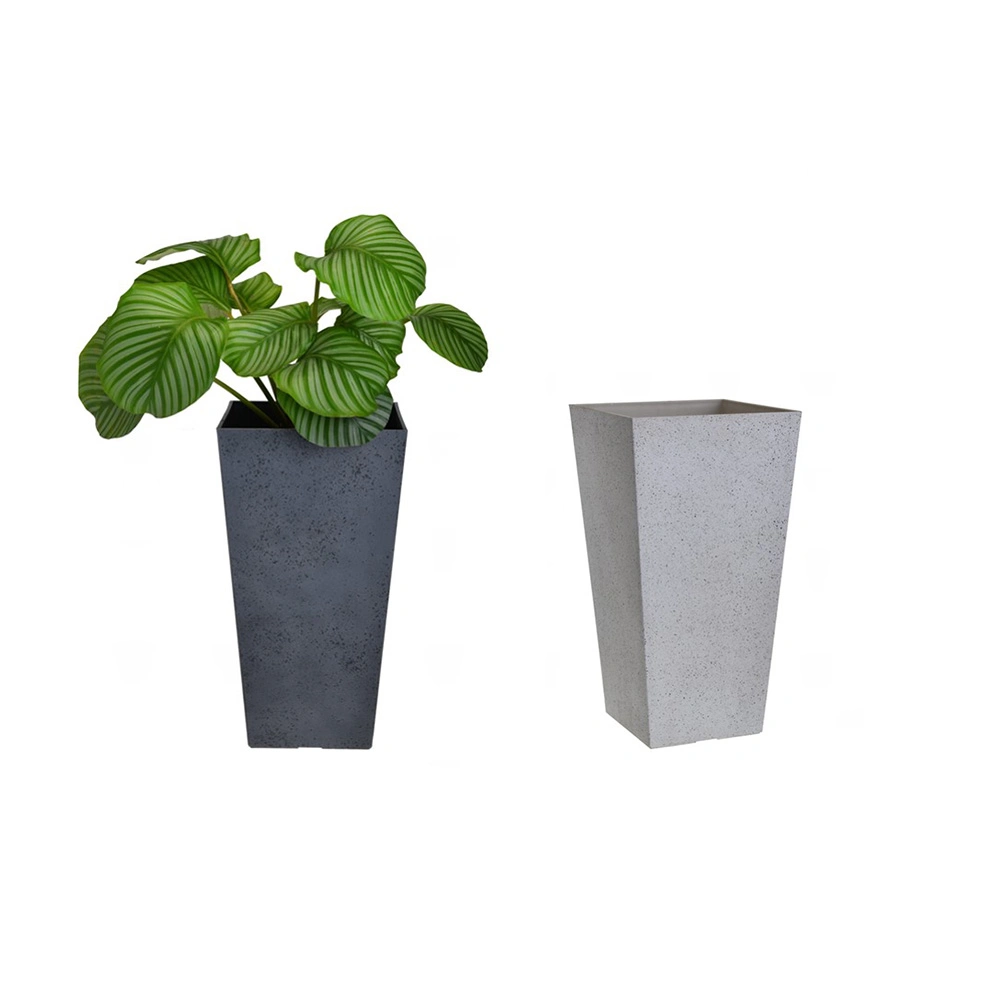 Garden Furniture Square Plastic Flower Pot for Home Decoration