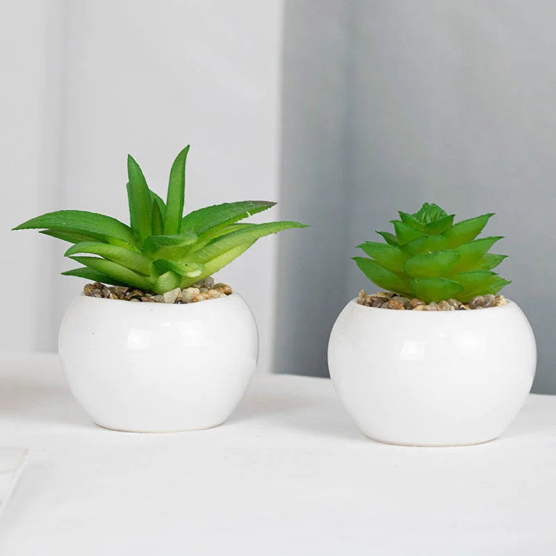 Potted Artificial Mini Potted Succulent Plants Home Decoration