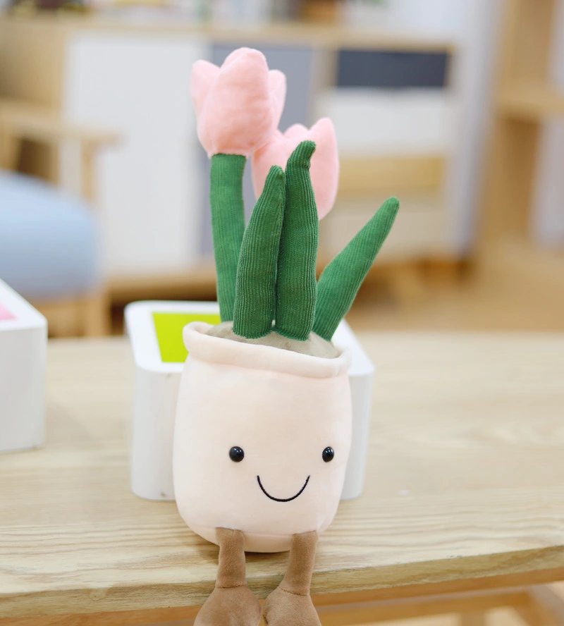 Cute Soft Succulent Stuffed Animal Green Plant Decor Plush Toy