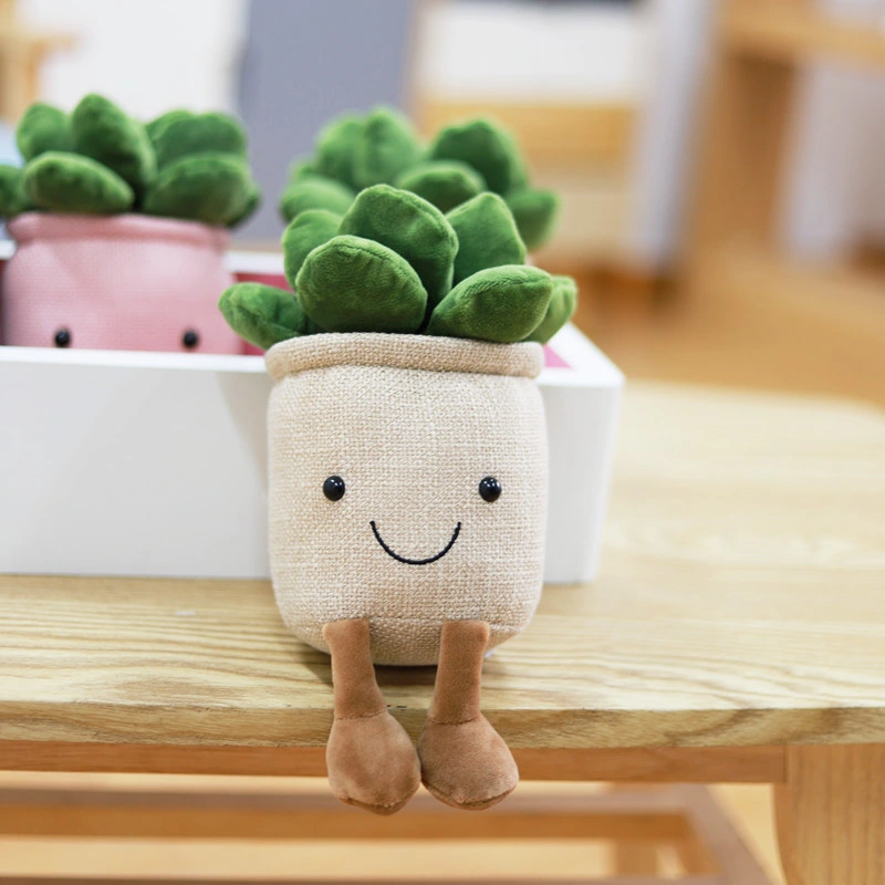 Cute Soft Succulent Stuffed Animal Green Plant Decor Plush Toy