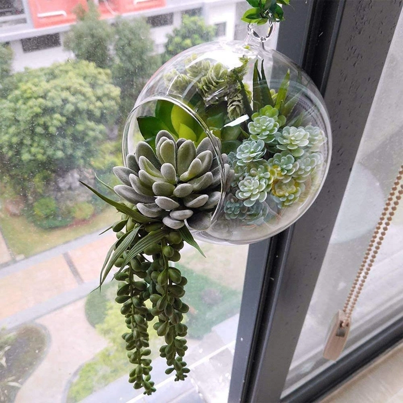 6 PCS Unpotted Fake Succulents Assorted Faux Succulent in Different Artificial Hanging Succulents Textured Faux Succulent Pick Hanging String of Pearls Plant