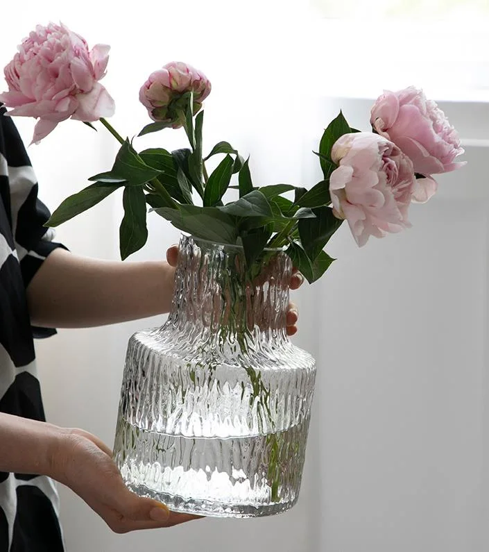 Wholesale Clear Glass Nordic Simple Glass Vase Creative Decoration Furniture Flower Hydroponic Creative Decoration