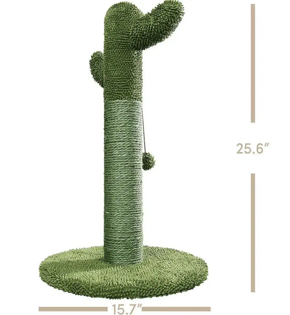 Durable Sisal Cactus Cat Climbing Frame Toys Interactive Cat Scratching