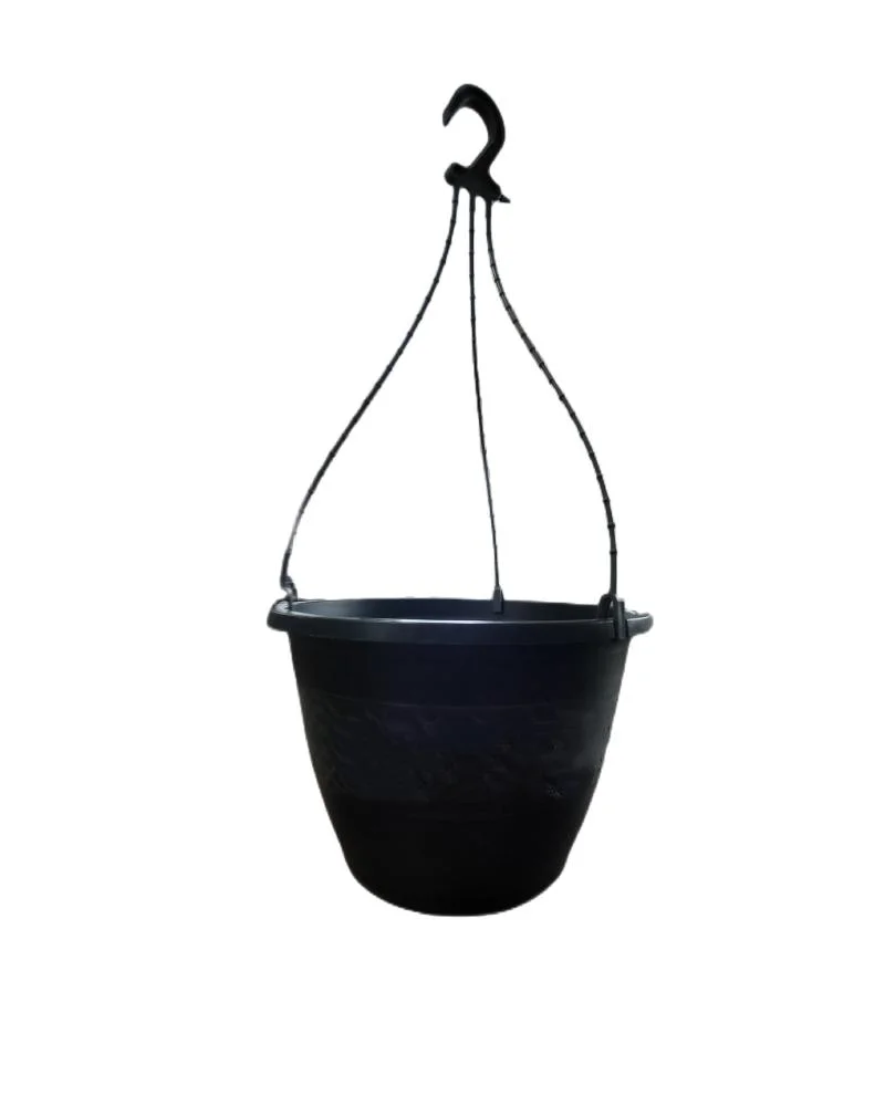 Factory Directly Sale High Quality PP Traditional Hanging Basket with Hanger Plastic Flower Pot Plant Pot Garden Planter