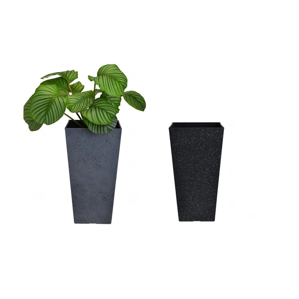 Garden Furniture Square Plastic Flower Pot for Home Decoration