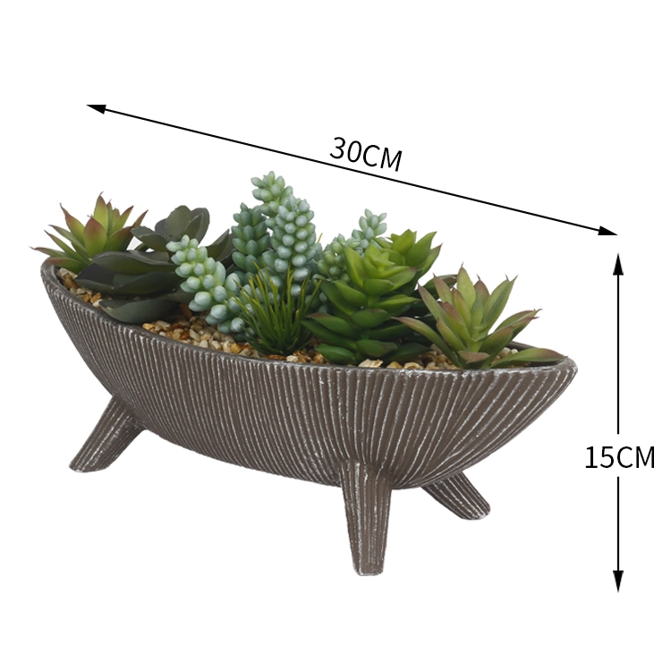 Artificial Succulent Plants in Pots Arrangement Succulents Bonsai for Home Hotel Decoration