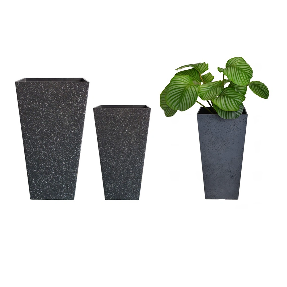 Garden Furniture Square Plastic Flower Pot for Home Decoration