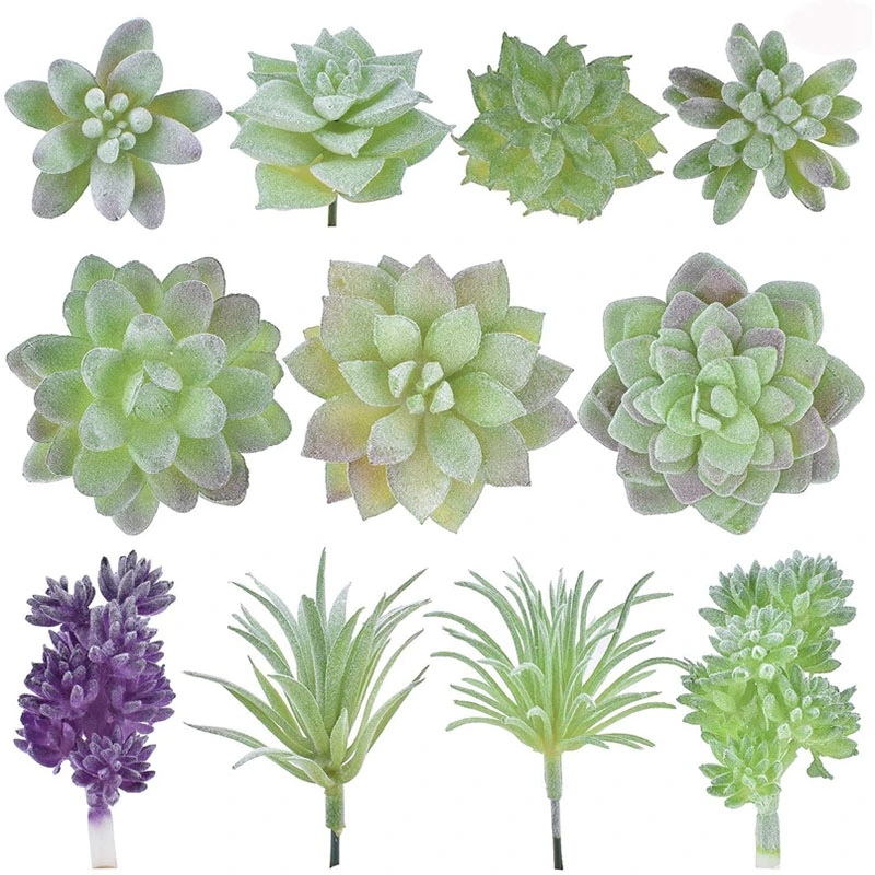 11 PCS Artificial Succulent Plants Unpotted Assorted Faux Succulent Fake Succulent Picks for Floral Arrangement Home Decoration