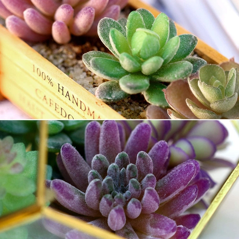 8 Pieces Large Artificial Succulents Plants, Unpotted Realistic Plants Fake Textured Succulent Picks for Indoor Outdoor Floral Arrangement Home Decor