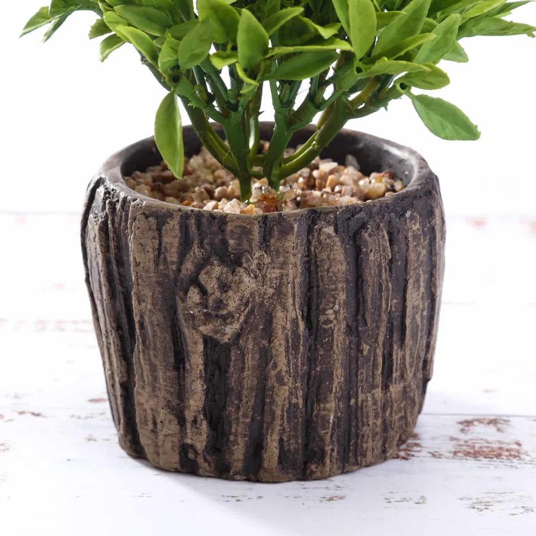 Concrete Planter Pot and Willow Tree Succulent Plant 2023 Design Artificial Plant