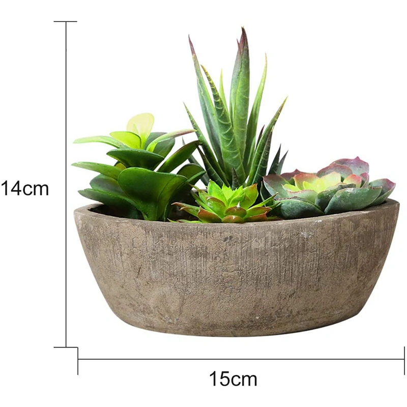 Wholesale Plastic Simulation Artificial Plant Assorted Artificial Succulents in Pot