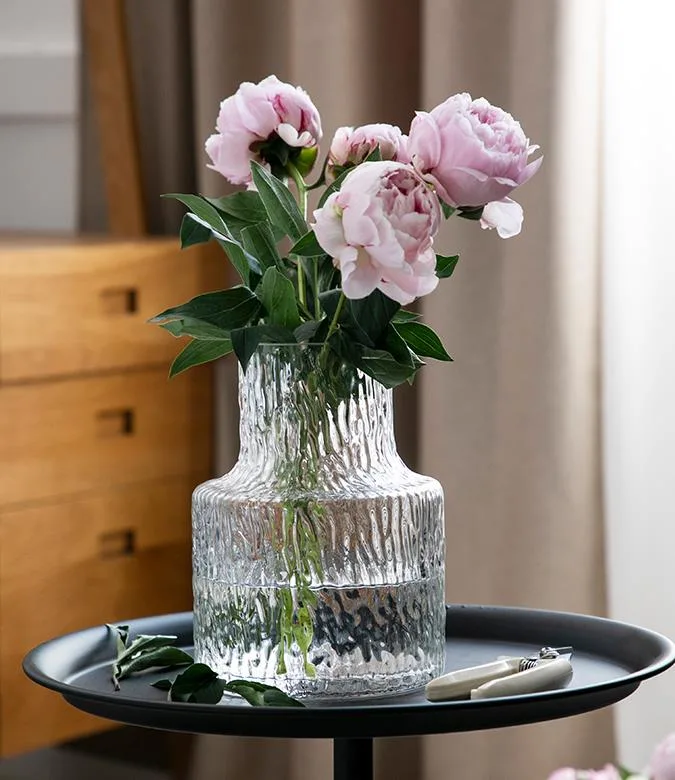 Wholesale Clear Glass Nordic Simple Glass Vase Creative Decoration Furniture Flower Hydroponic Creative Decoration