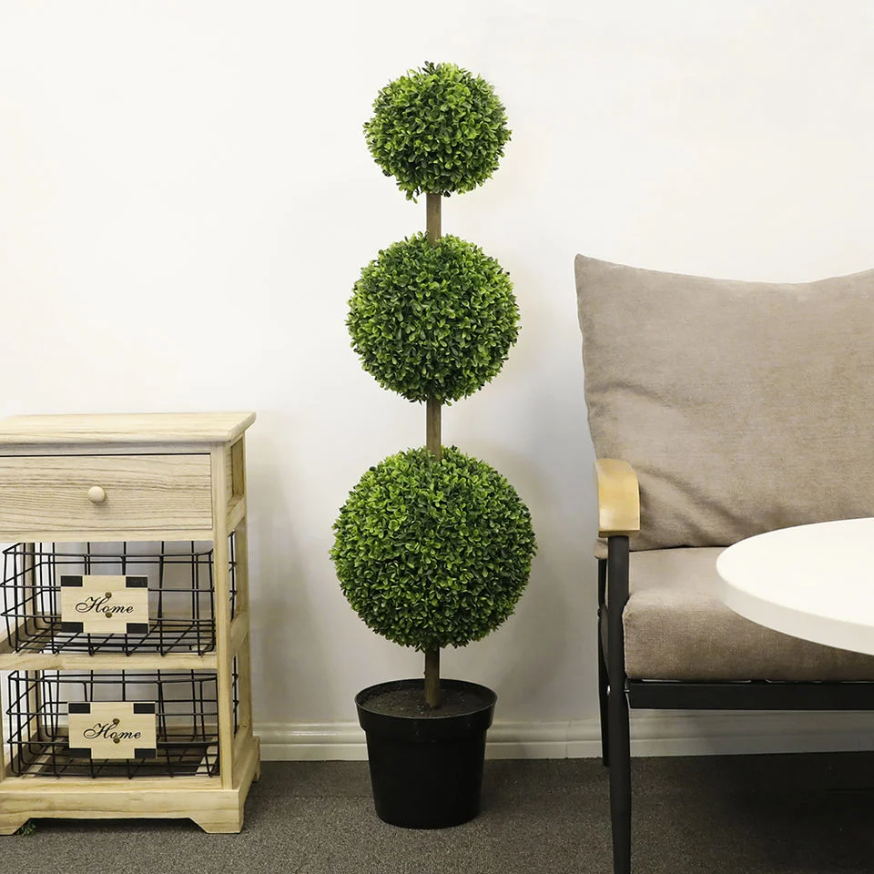 Artificial Grass Green Balls Boxwood Plant for Home Garden Decoration