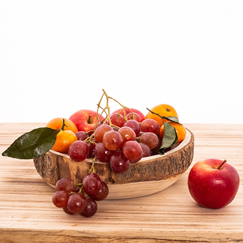 Wooden Serving Tray Wooden Carved Dish Fruit Bowl