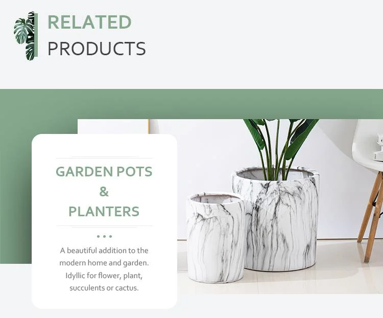 Wholesale Nordic Modern Color Glazed Succulents Planter Flower Pot Large Ceramic Plant Pots with Drainage Holes for Flowerpot Garden Home Decoration Flower Pot