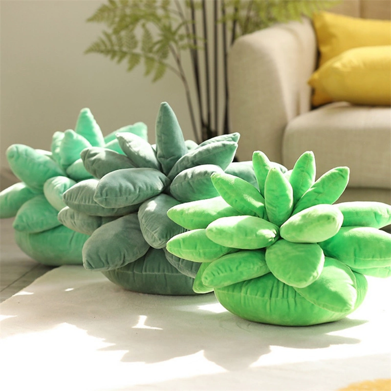 Creative Design Soft Cute 3D Simulation Plant Toy Chic Succulent Plush Pillow