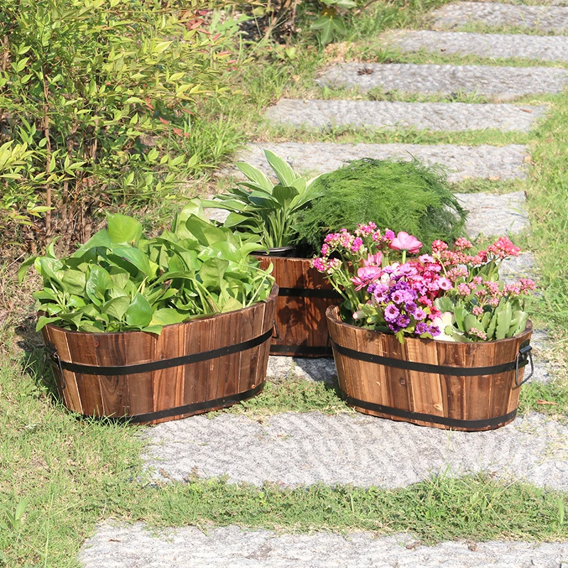 Wholesale Garden Home Decor Craft Succulent Plants Mini Ice Crack Glaze Ceramics Flowerpot Flower Pot Witj Metal Stand