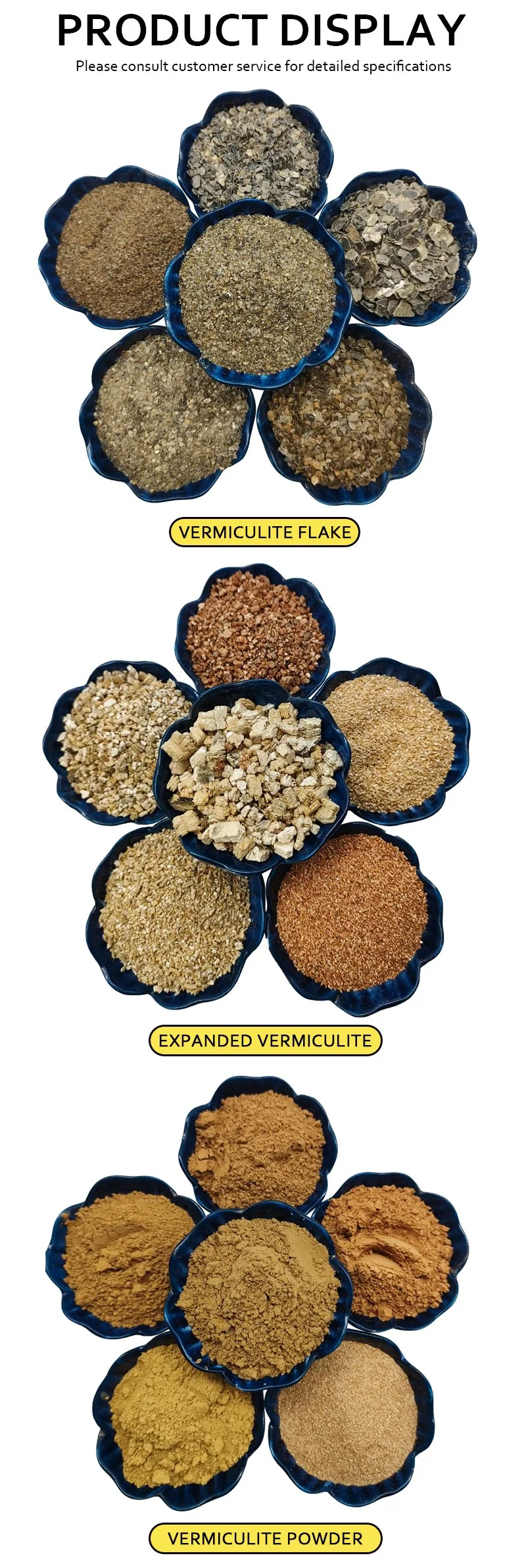 High Flame Retardant Red Vermiculite for Tunnel Fireproofing/Refractory Material