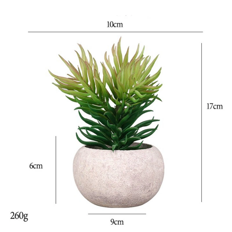 Artificial Succulent Set of 4 Mini Potted Fake Succulent Plants