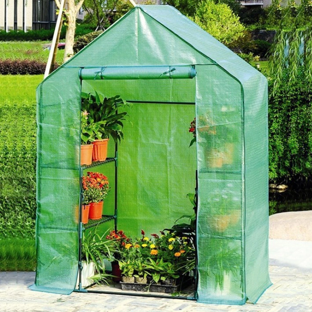 Garden Greenhouse Walk-in Plant Potted Succulent Roll-up Sunroom Waterproof Keep Warm Flower Seedling Shed