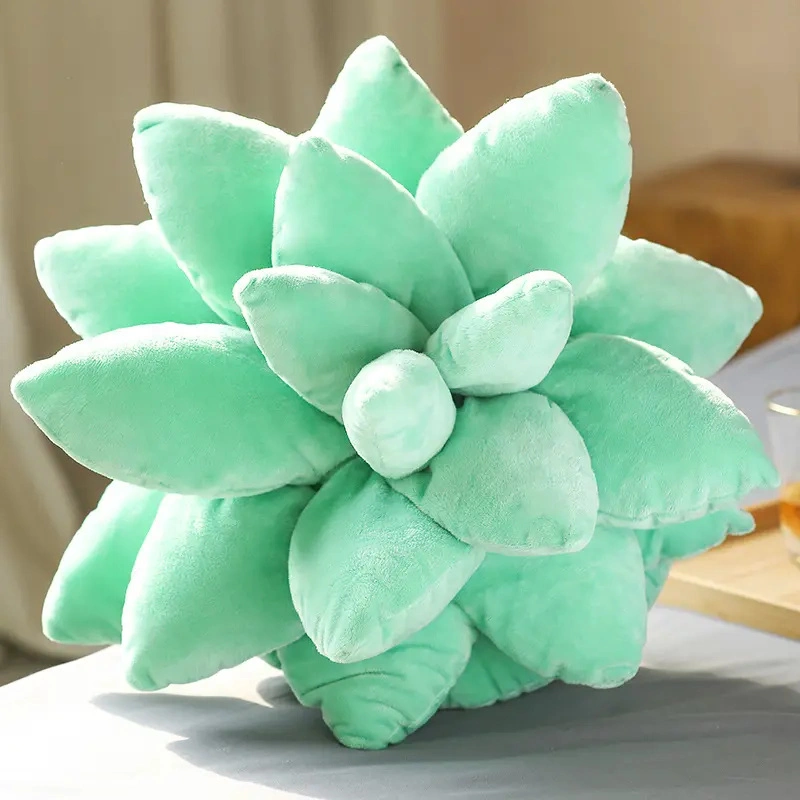 Simulated Green Succulent Plants Plush Toy Stuffed Toy Stuffed Plush Seat Cushion Pillow