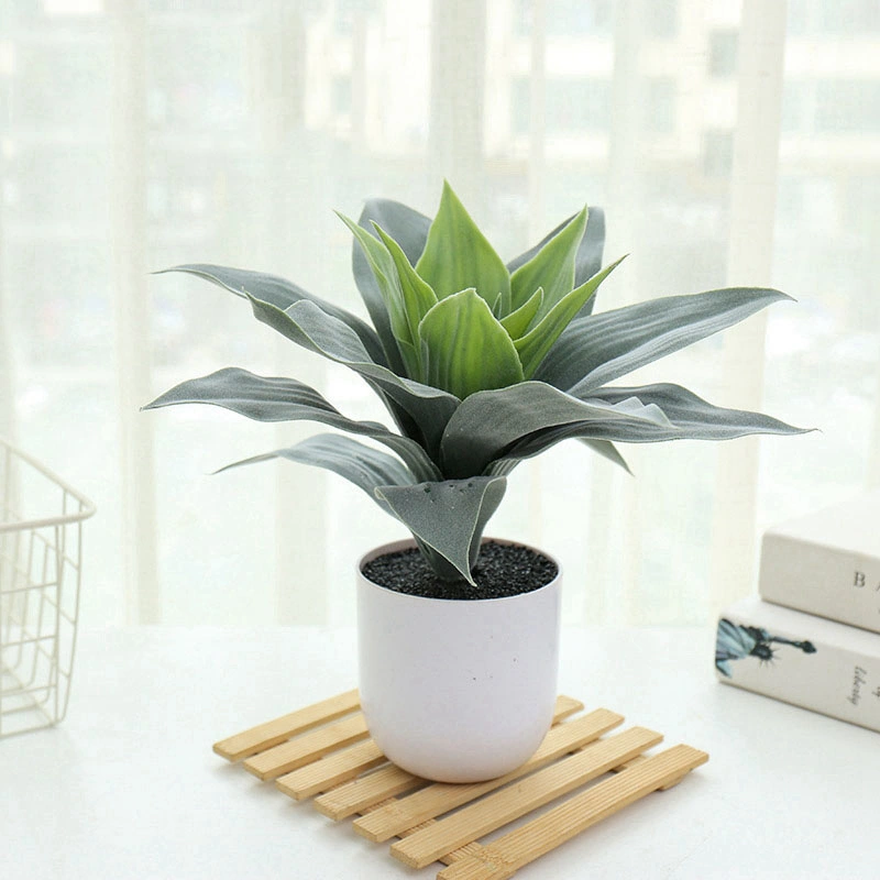 Wholesale Custom White Pots Decoration Big Succulent Artificial Plant