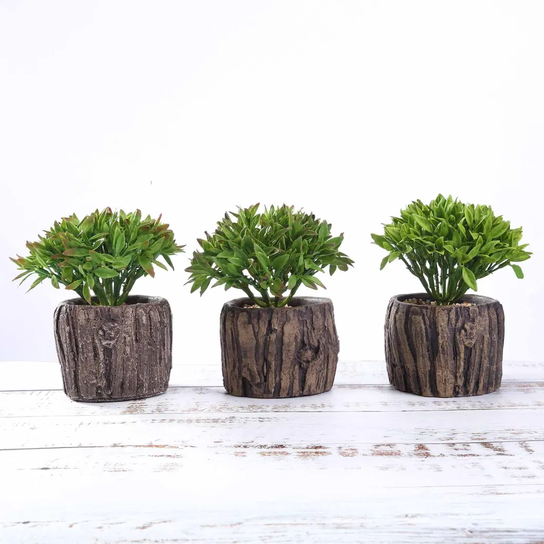 Concrete Planter Pot and Willow Tree Succulent Plant 2023 Design Artificial Plant