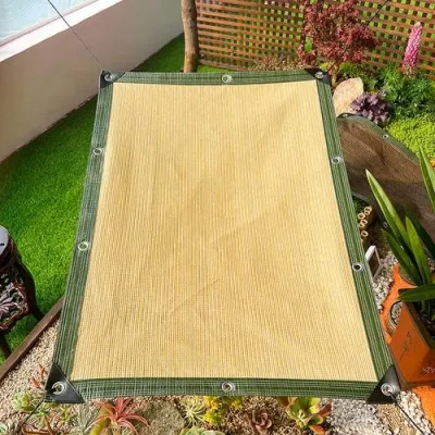 Jardín sombreado de tela de plástico de HDPE Net suculentas plantas de jardín balcón Beige engrosada de cifrado de aislamiento térmico exterior Flores de sombra del techo de la sombrilla de protectores solares