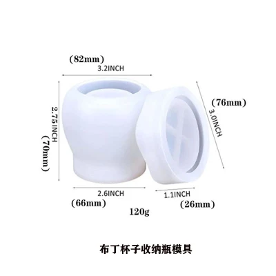 Molde maceta de cemento potado con plantas suculentas, molde de silicona de hormigón de yeso, molde de silicona de cilindro grande de resina DIY molde de silicona